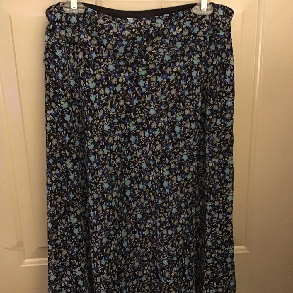 Floral Blue Skirt